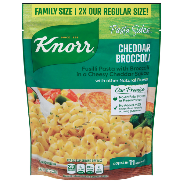 Save on Knorr Pasta Sides Cheddar Broccoli Family Size Order Online