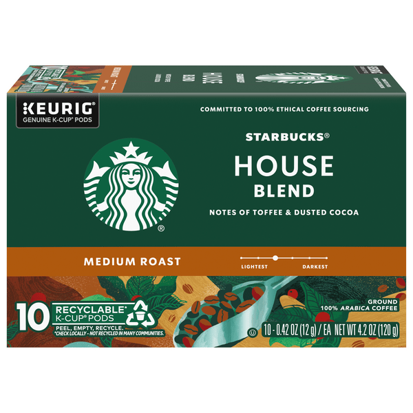 Save on Starbucks House Blend Medium Roast Coffee KCup Pods Order