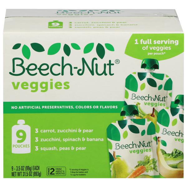 Save on BeechNut Veggies Stage 2 Baby Food Variety Pack 9 ct Order Online Delivery Stop & Shop