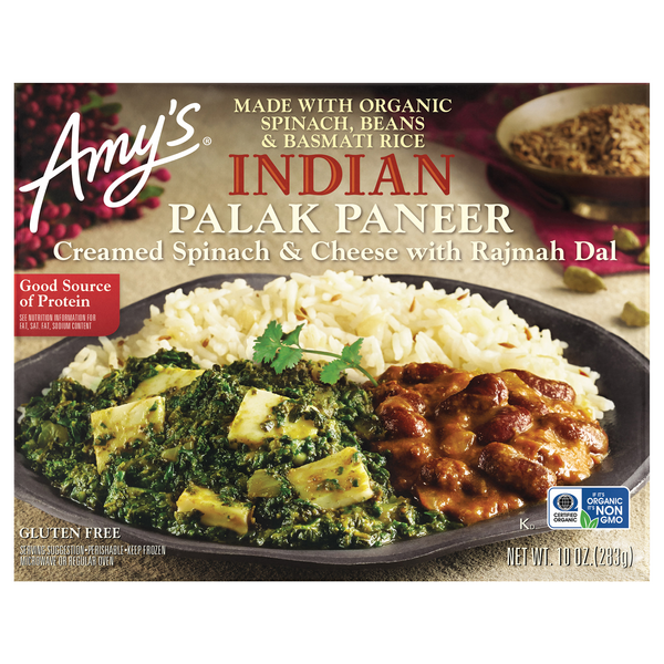 Save on Amy's Indian Palak Paneer Gluten Free Organic Order Online