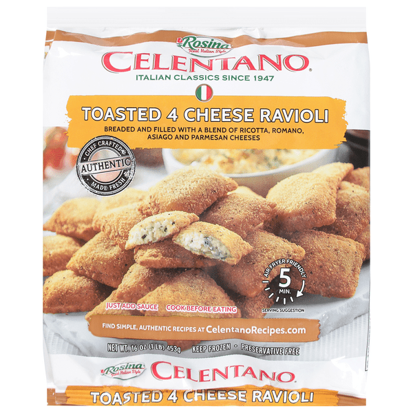 Save on Celentano Toasted Ravioli 4 Cheese Frozen Order Online Delivery