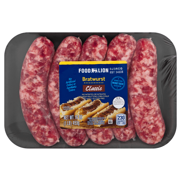 Save on Food Lion Bratwurst Classic 5 ct Order Online Delivery Food