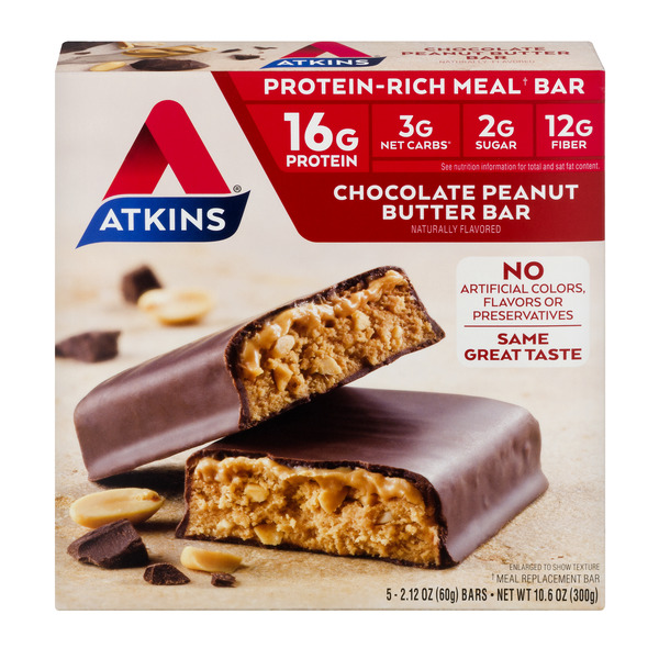Save on Atkins Protein Meal Bar Chocolate Peanut Butter Low Carb 5 ct