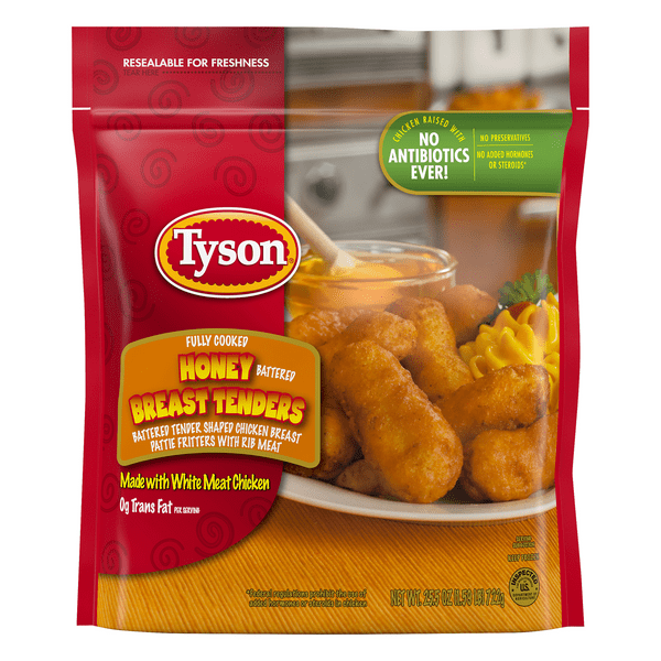 Save on Tyson Breaded Chicken Breast Tenders Honey Battered Fully Cooked Frozen Order Online