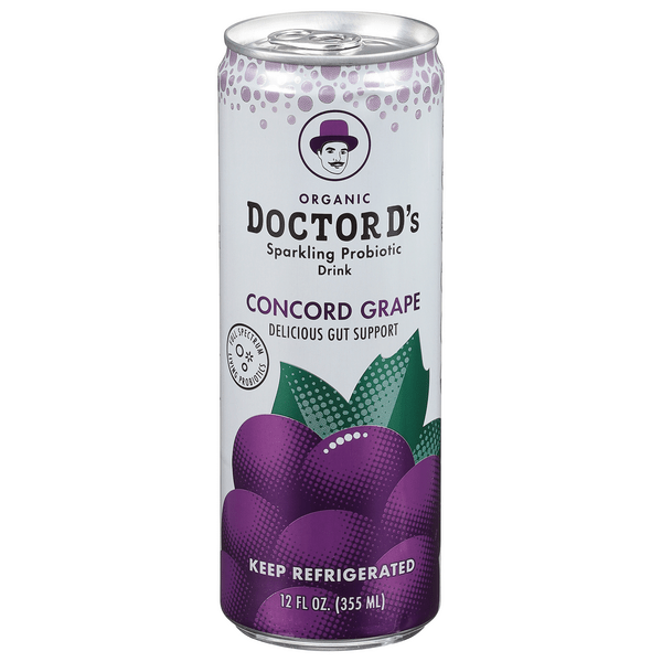 Save on Doctor D's Concord Grape Sparkling Probiotic Drink Order Online