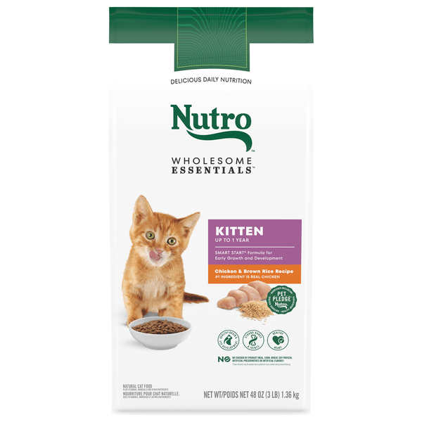Save on NUTRO Wholesome Essentials Kitten Dry Cat Food Chicken & Brown Rice Order Online
