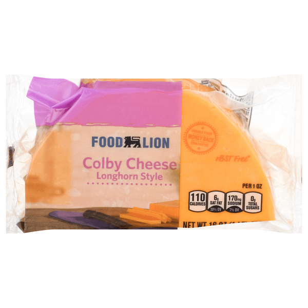 Save on Food Lion Cheese Colby Longhorn Style Natural Order Online