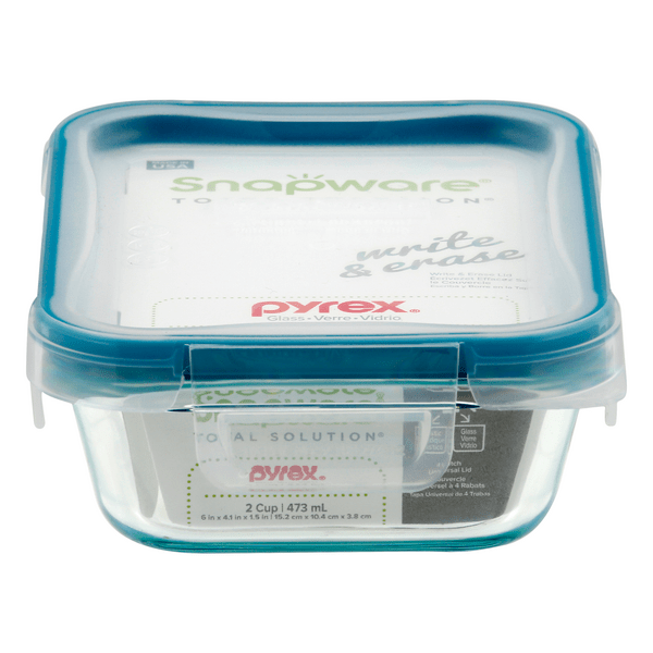 Save on SNAPWARE Total Solution Lids Storage Container Glass Rectangle