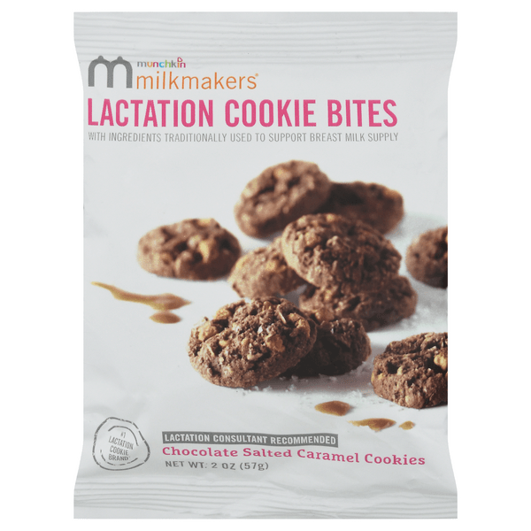 Save on Milkmakers Munchkin Lactation Cookie Bites Chocolate Salted Caramel Order Online