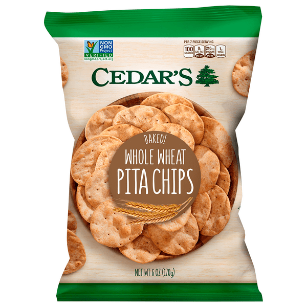 Save on Cedar's Baked Whole Wheat Pita Chips Order Online Delivery