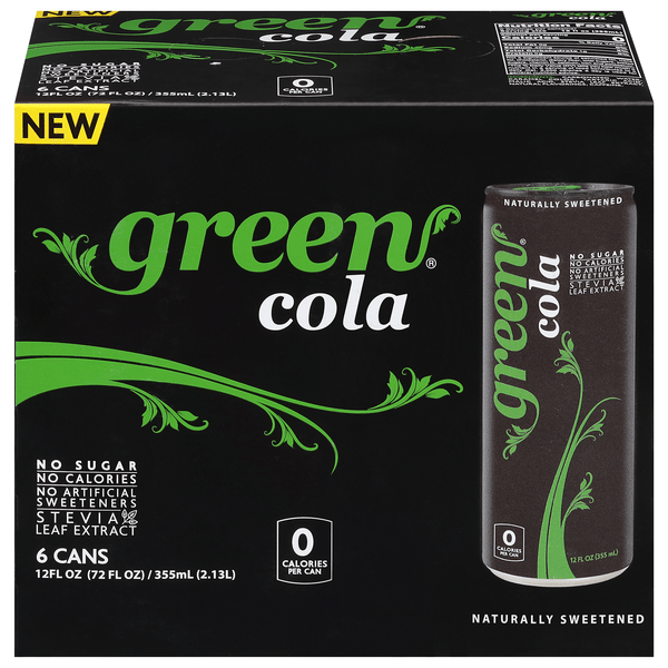 Save on Green Cola Soda No Sugar 6 pk Order Online Delivery GIANT