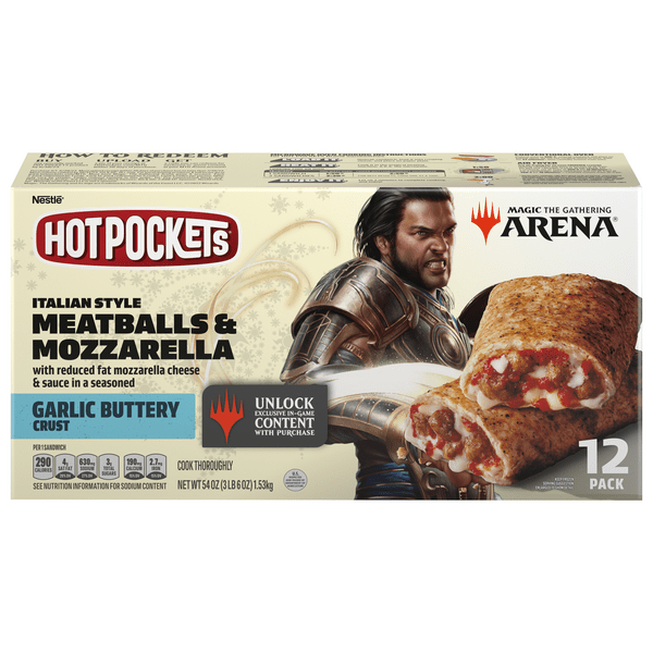 Save on Hot Pockets Meatballs & Mozzarella Sandwiches Garlic Buttery