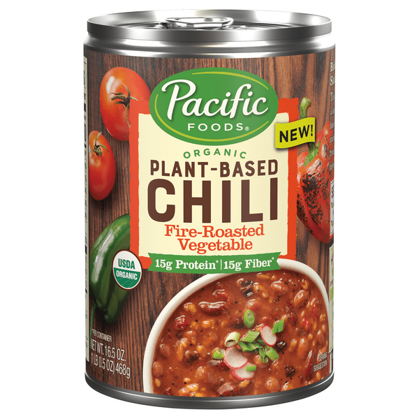 Save on Pacific Foods FireRoasted Vegetable Chili Plant Based Organic