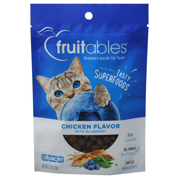 Save on Fruitables Cat Treats Crunchy Chicken Flavor with Blueberry