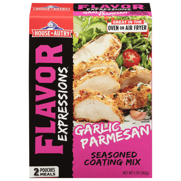 Save on HouseAutry Flavor Expressions Garlic Parmesan Seasoned Coating