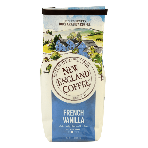 Save on New England Coffee French Vanilla Medium Roast Coffee (Ground