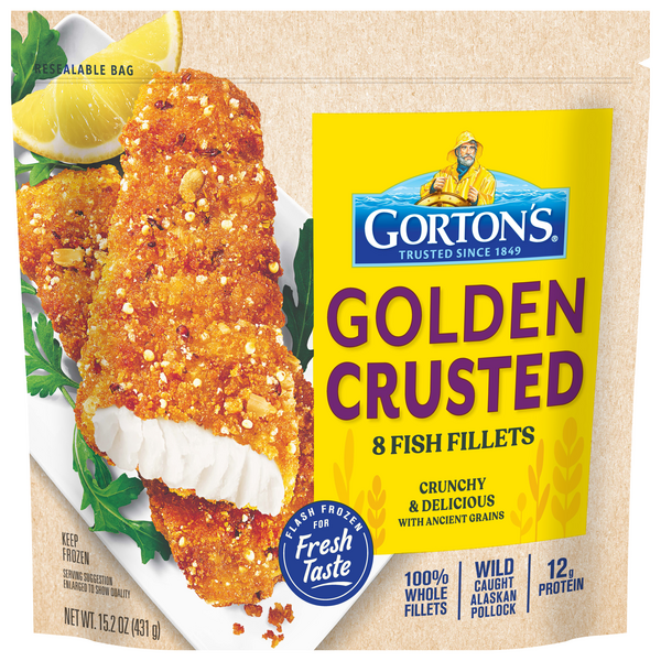 Save on Gorton's Golden Crusted Fish Fillets 8 ct Frozen Order Online