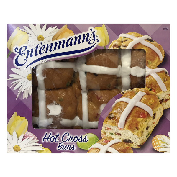 Save on Entenmann's Hot Cross Buns Holiday Order Online Delivery MARTIN'S