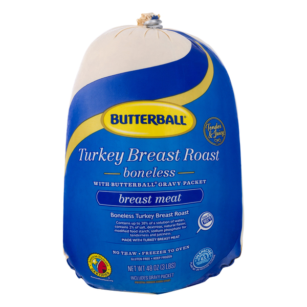 Save on Butterball Turkey Breast Boneless Roast Gravy Packet Included Frozen Order Online