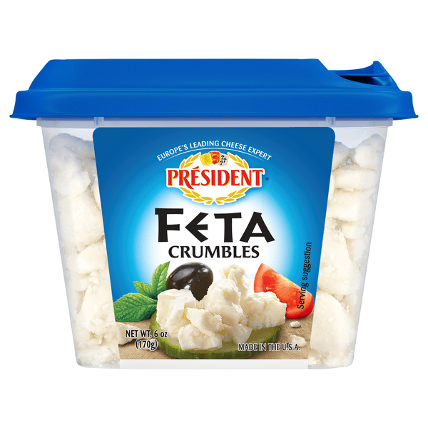 Save on President Feta Cheese Crumbled All Natural Order Online