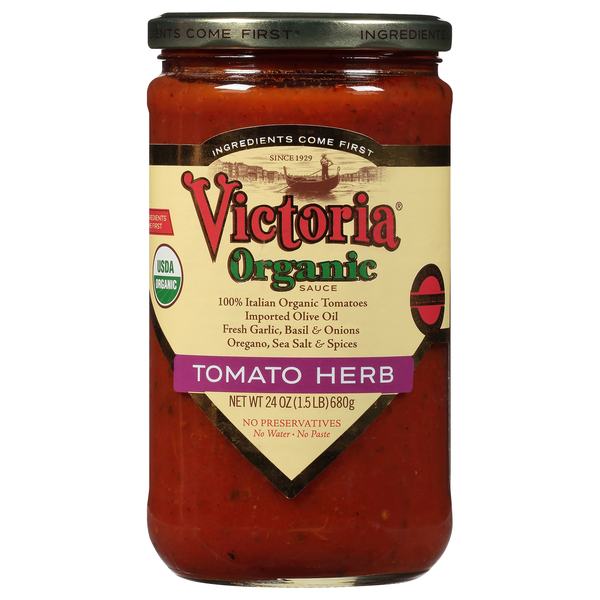Save on Victoria Pasta Sauce Tomato Herb Organic Order Online Delivery
