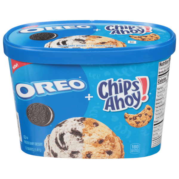 Save on Edy's Oreo + Chips Ahoy! Frozen Dairy Dessert Order Online Delivery Giant