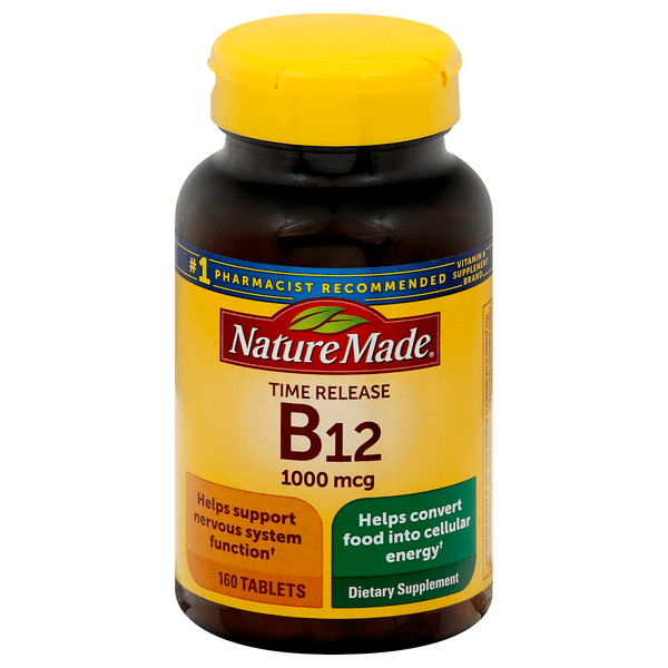Save on Nature Made Vitamin B12 1000 mcg Dietary Supplement Time
