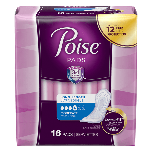 Save on Poise Incontinence Pads Moderate Absorbency Long Length Order