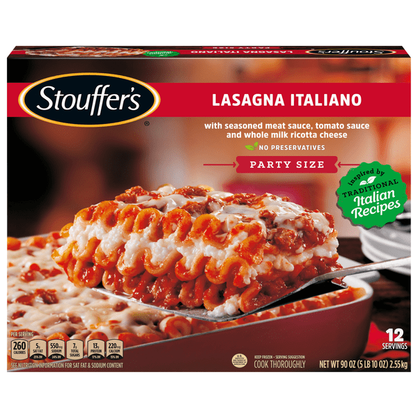 Save on Stouffer's Classics Lasagna Italiano Party Size Order Online Delivery Food Lion
