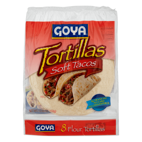 Save on Goya Flour Tortillas Soft Taco Size 8 ct Order Online