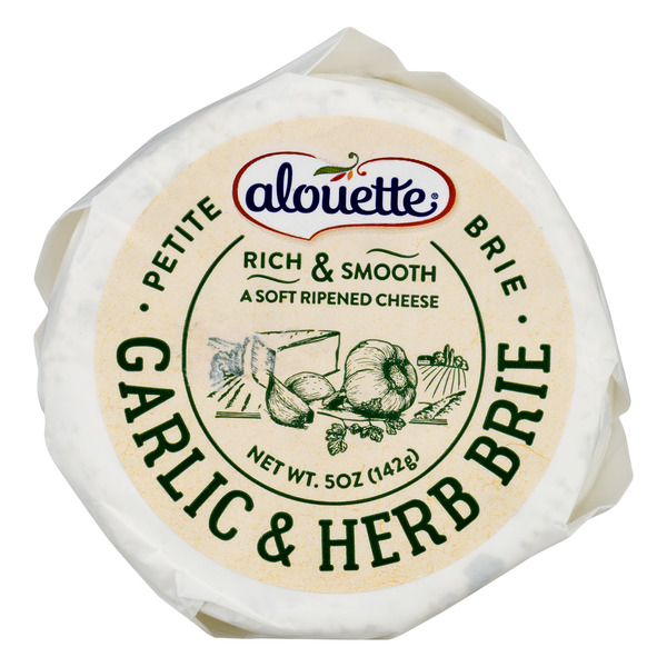 Save on Alouette Brie Cheese Garlic & Herb Order Online Delivery Giant