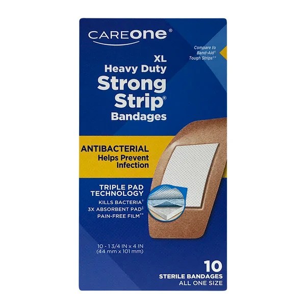 Save on CareOne Bandaged XL Heavy Duty Strong Strip Bandages