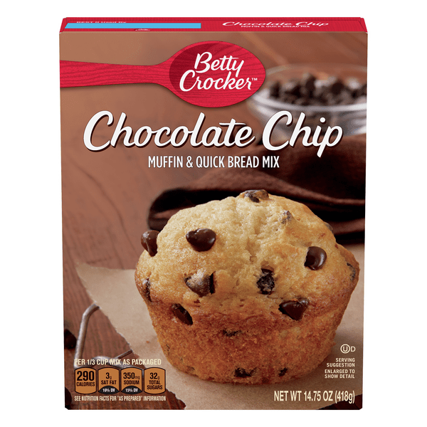 Save on Betty Crocker Muffin and Quick Bread Mix Chocolate Chip Order