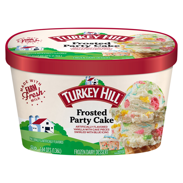 Save on Turkey Hill Frozen Dairy Dessert Frosted Party Cake Order