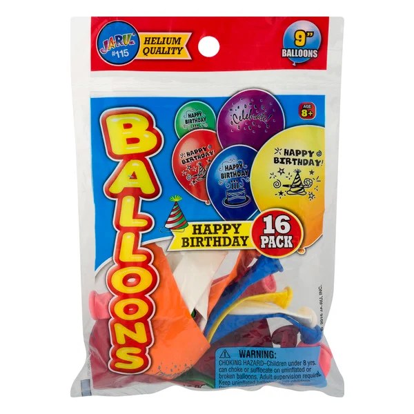 Save on JaRu Balloons Helium Quality Happy Birthday Order Online