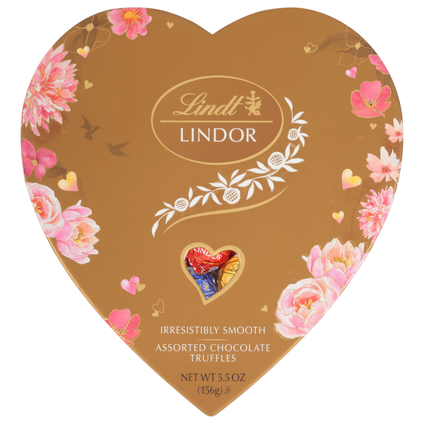 Save on Lindt Lindor Assorted Chocolate Truffles Valentine's Day Candy