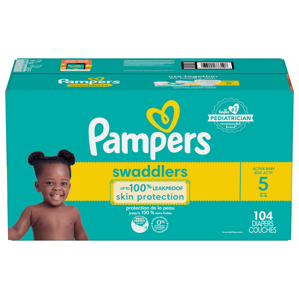 Save on Pampers Swaddlers Size 5 Diapers 27+ lbs Order Online Delivery