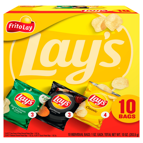 Save on Lay's Potato Chips Mix Variety Pack 10 ct Order Online