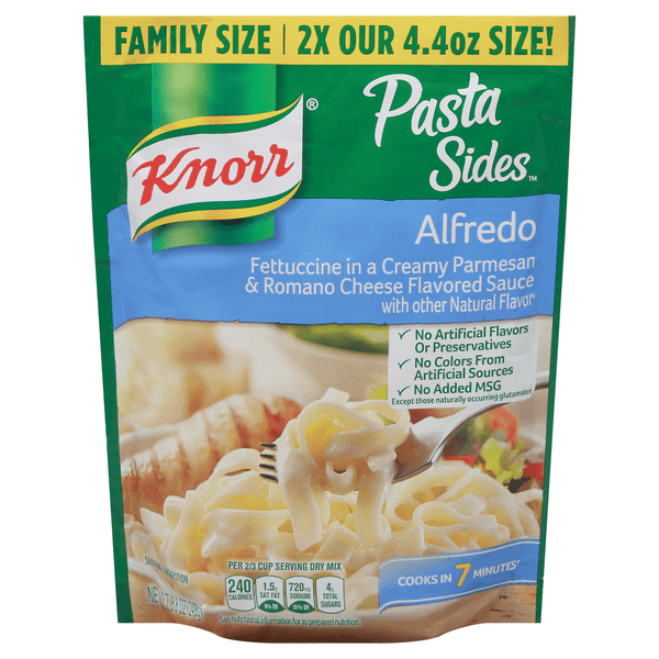 Save on Knorr Pasta Sides Alfredo Family Size Order Online Delivery