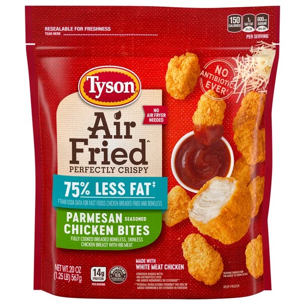 Save on Tyson Air Fried Chicken Bites Parmesan Seasoned Order Online