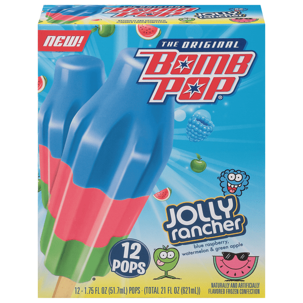 Save on Bomb Pop Jolly Rancher Blue Raspberry Watermelon & Green Apple