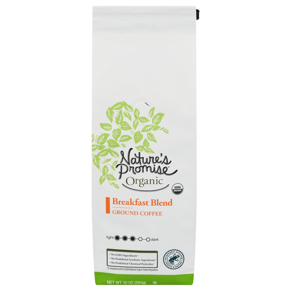 Save on Nature's Promise Organic Breakfast Blend Light Roast Ground