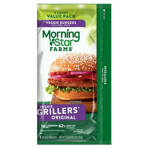 Save on MorningStar Farms Veggie Burgers Grillers Original Plant