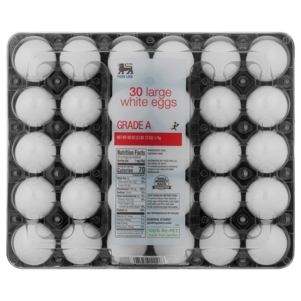 Save on Food Lion Large White Eggs Grade A Order Online Delivery Food