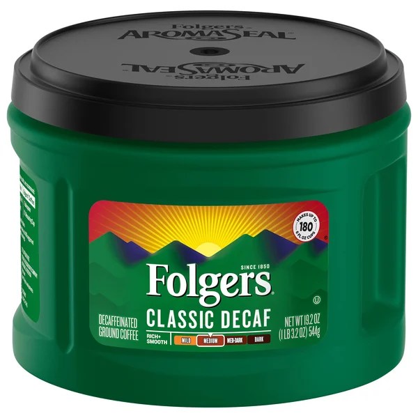 Save on Folgers Classic Decaf Medium Roast Ground Coffee Order Online