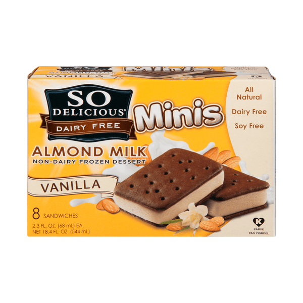 Save on So Delicious Almond Milk NonDairy Frozen Dessert Minis 8 ct