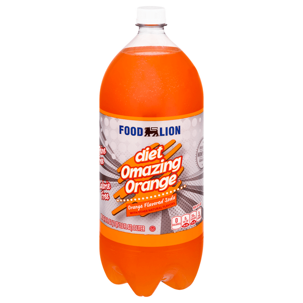 Save on Food Lion Diet Omazing Orange Soda Calorie & Caffeine Free