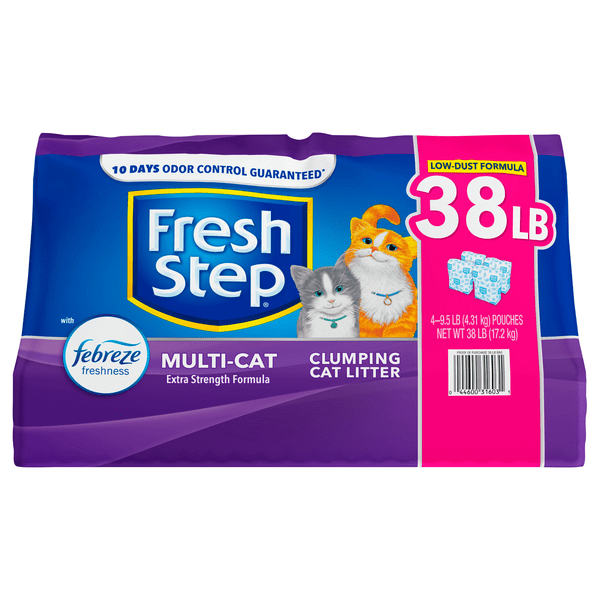 Save on Fresh Step MultiCat Clumping Febreze Freshness Low Dust Cat