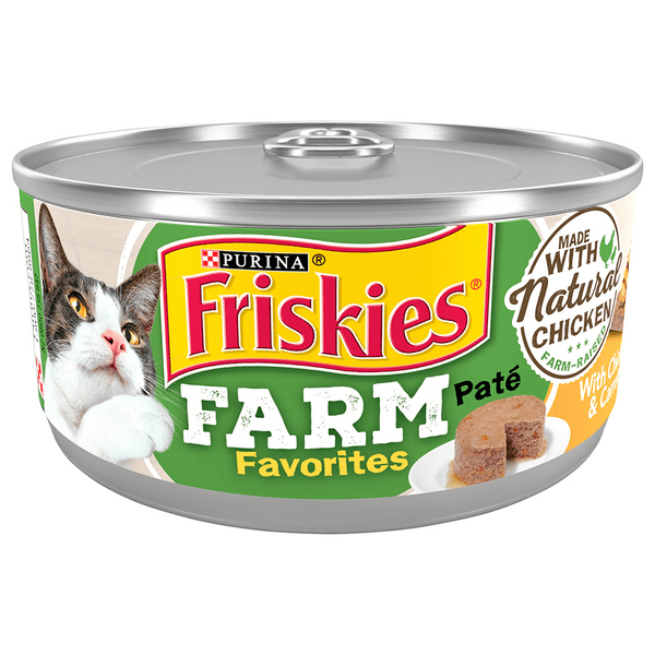 Save on Friskies Farm Favorites Wet Cat Food Pate Chicken & Carrots