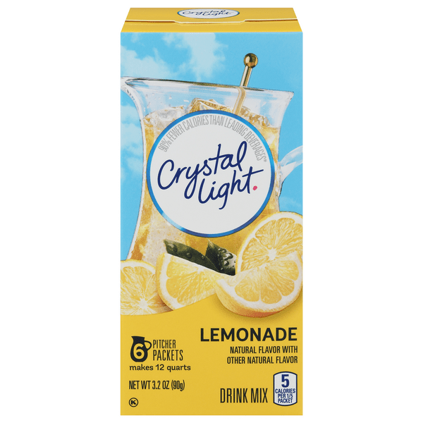 Save on Crystal Light Pitcher Packets Drink Mix Lemonade 6 ct Order